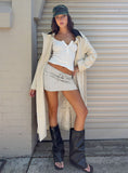 Baseline Rib Skort Grey Marle