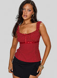 Garconne Top Red Polka Dot