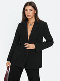 Crowd Pleaser Oversized Blazer Black