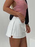 Gigi Wrap Skort White