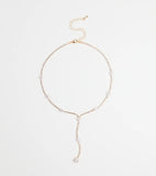 Luxe Aura Cubic Zirconia Lariat Necklace