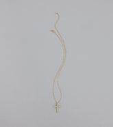 Divine Sparkle Cubic Zirconia Cross Necklace