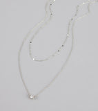 Effortless Shine Cubic Zirconia Layered Necklace Set