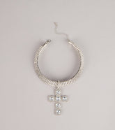After Dark Drama Rhinestone Statement Necklace