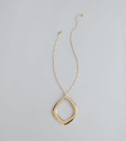 Effortlessly Bold O-Ring Pendant Necklace