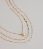 Subtle Bite Tooth Charm Three Pack Necklace Set