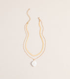 Perfectly Styled Pearl Charm Layered Necklace