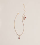 Luxe Sparkle Rhinestone Necklace And Earrings Set