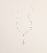 Charm Check Cross Necklace