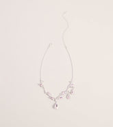 Radiant Cubic Zirconia Necklace And Earrings Set