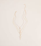 Faithfully Styled Cross Charm Necklace