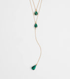 Divine By Nature Colored Rhinestone Lariat Necklace