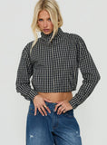 Aura Jacket Navy / Lemon Plaid
