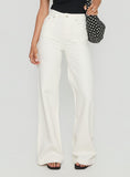 Goldie High Rise Wide Leg Jeans White