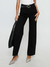 Henesey High Rise Straight Leg Jeans Jet Black