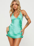 Maris Mini Dress Aqua