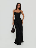 Celena Maxi Dress Black Burnout
