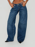 Ellanor Low Rise Straight Leg Jeans Vintage Dark Blue