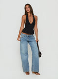Tidal Wave Low Rise Straight Leg Jeans Light Vintage Blue