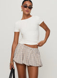 Cydnee Bubble Hem Mini Skort Multi