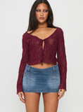 Darbi Denim Mini Skort Mid Blue