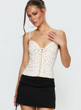 Nataliah Plunge Top Floral