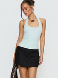 Samarie Cargo Mini Skirt Black