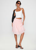 Maryanna Midi Skirt Pink Gingham