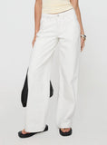Lando Low Rise Straight Leg Jeans White