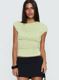 Emelyne Cinched Waist Top Pistachio