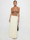 Su Casa Low Waist Maxi Skirt Yellow