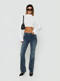 Palaces Low Rise Ringspun Bootleg Jeans Dark Indigo