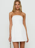 Spader Corset Mini Dress White