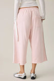 iets frans… Harri Piped Wide Leg Cropped Jogger Pants