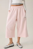 iets frans… Harri Piped Wide Leg Cropped Jogger Pants