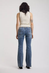 The Ragged Priest Grade Eyelet Low-Rise Flare Jeans