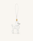 Poodle Bag Charm - White