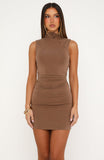 Cherry On Top Mini Dress Mocha