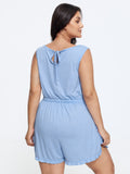 Supersoft Ruffle Side Drawstring Waist Lounge Romper