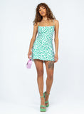 Celena Mini Dress Green Floral