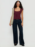 Auroraah Frill Top Cherry