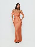 Azura Off The Shoulder Maxi Dress Orange