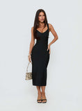 Justina Bandage Midi Dress Black Petite