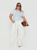 Darla Low Rise Straight Leg Jean White Curve