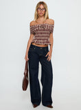 Tidal Wave Low Rise Straight Leg Jeans Raw Denim