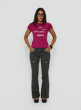 You Again Graphic Top Plum