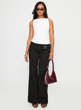 Lose Your Number High Neck Top White