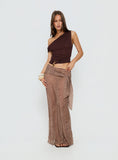 True Spirit Chiffon Maxi Skirt Multi