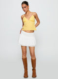 Written In The Stars Mini Skirt White