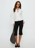 Anni Pinstripe Shirt White